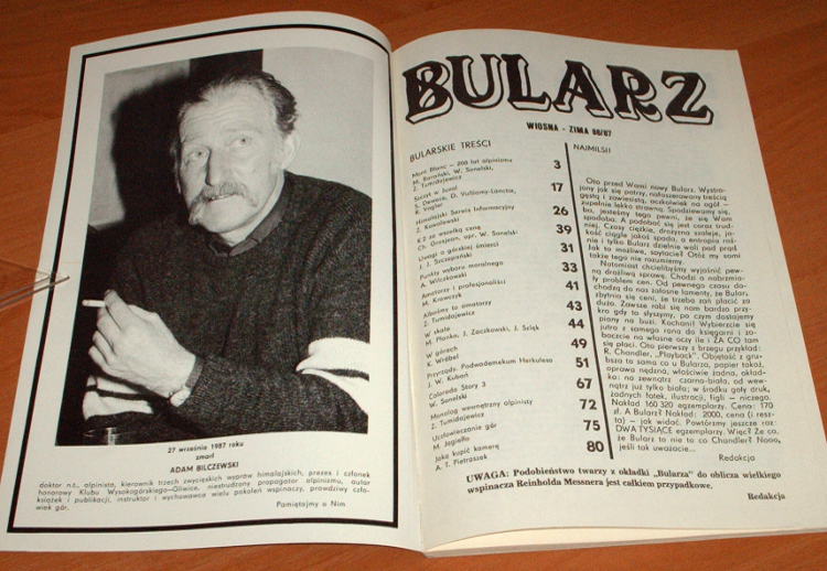 Bularz-1986-1987-Gliwice-Klub-Wysokogorski-mountain-taternictwo-wspinaczka-Tatry-gory