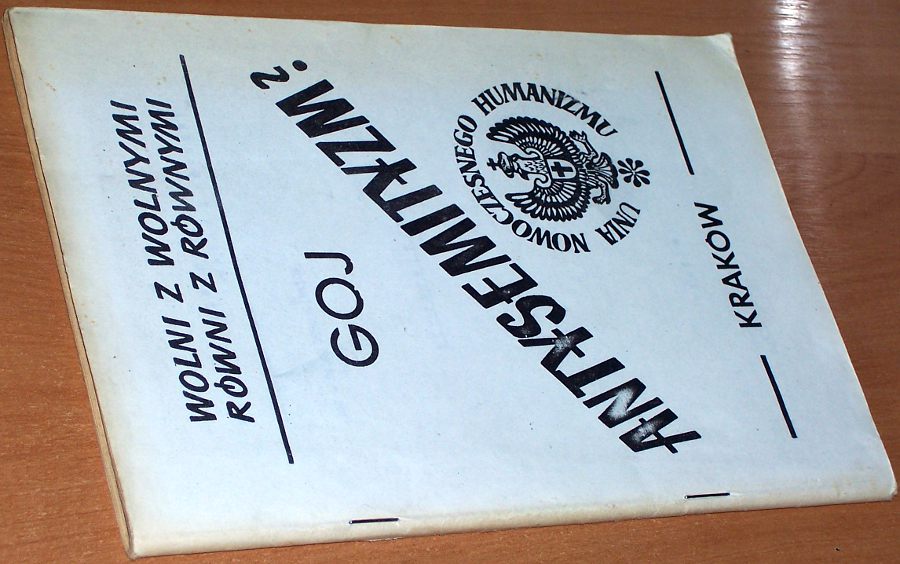 Mieszkiewicz-Bolko-Goj-pseud-Antysemityzm-Krakow-Unia-Nowoczesnego-Humanizmu-1987-Antysymityzm-Jarnicki